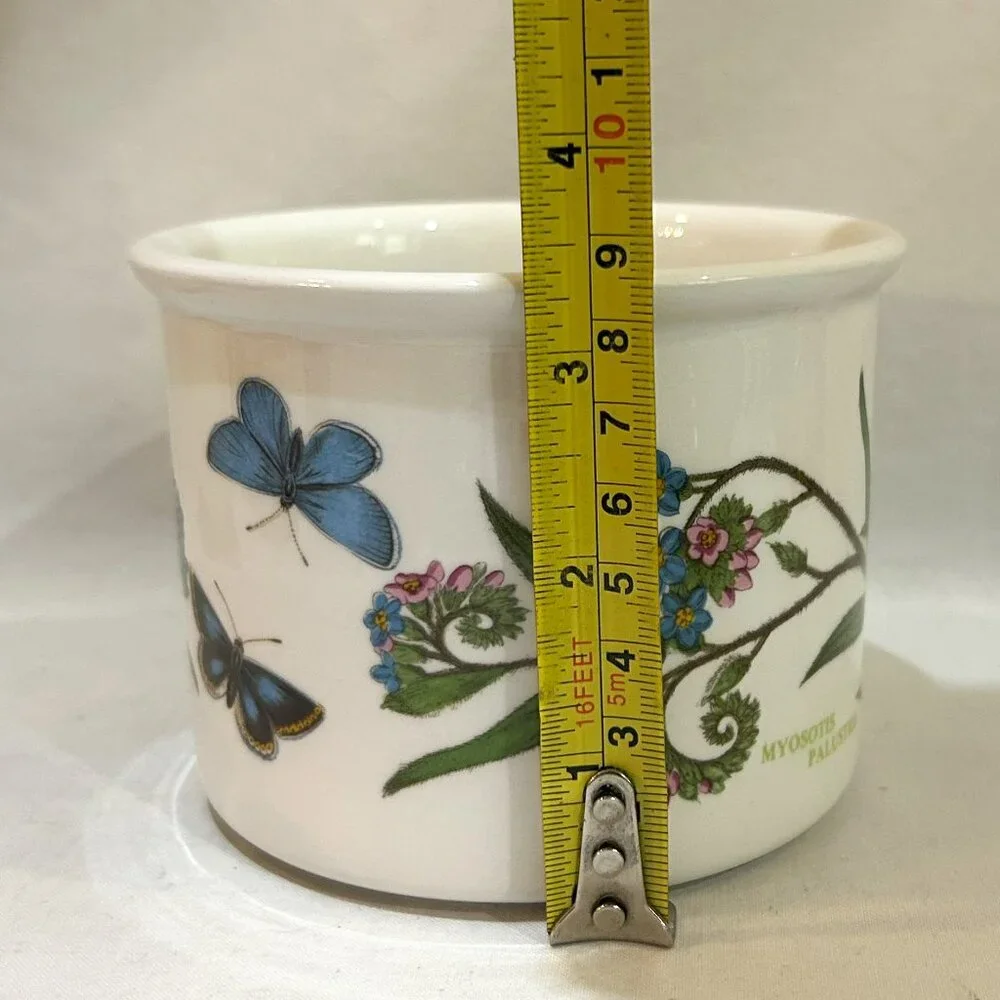 Portmeirion Botanic Garden Ceramic Crock Jar Planter Forget Me Not